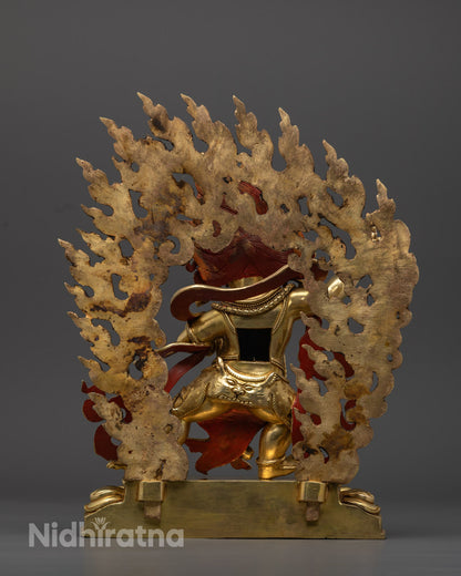 Nepalese Vajrapani Statue | Handcrafted Wrathful Figurine