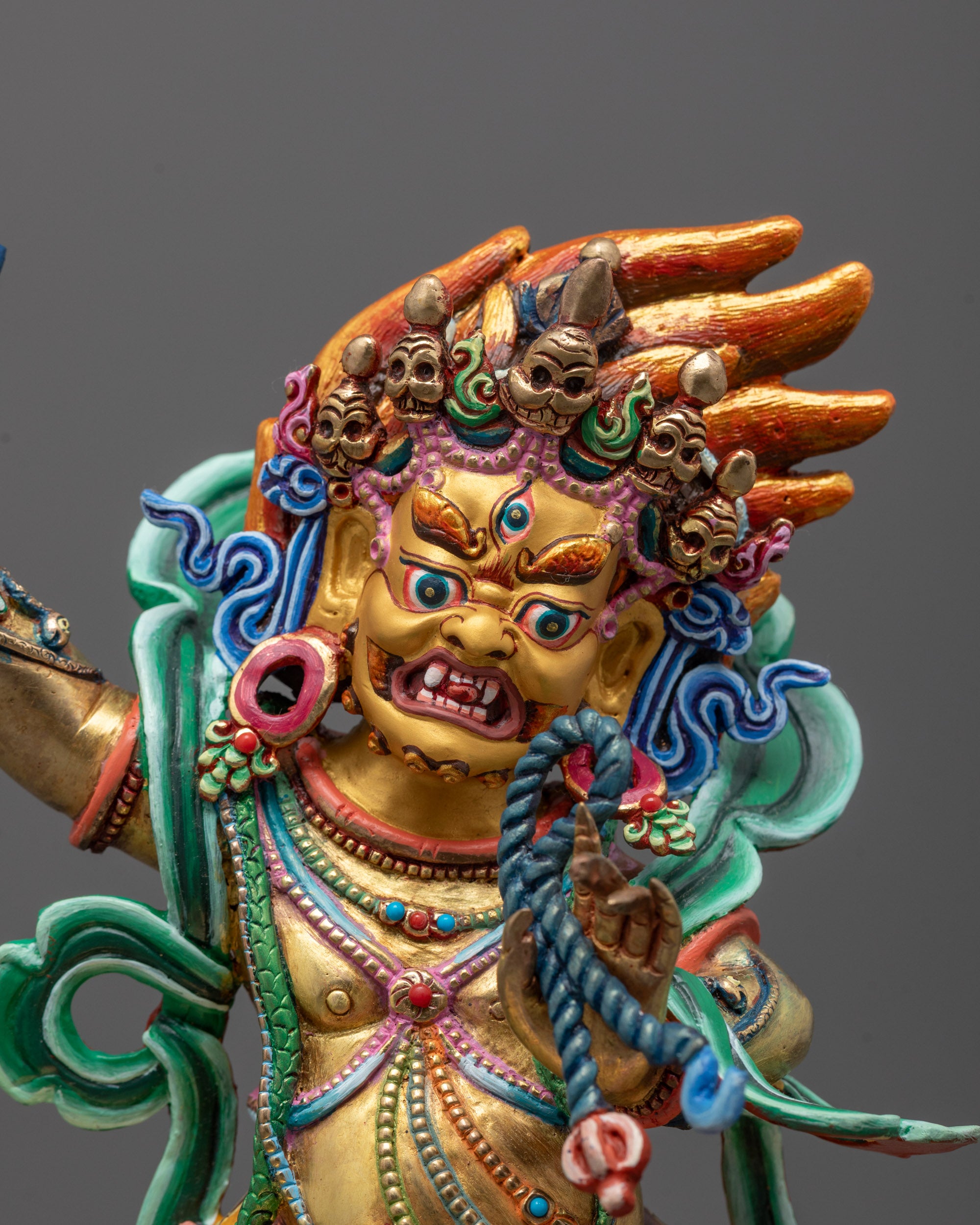 Fierce Vajrapani Statue for Protection | Himalayan Artwork
