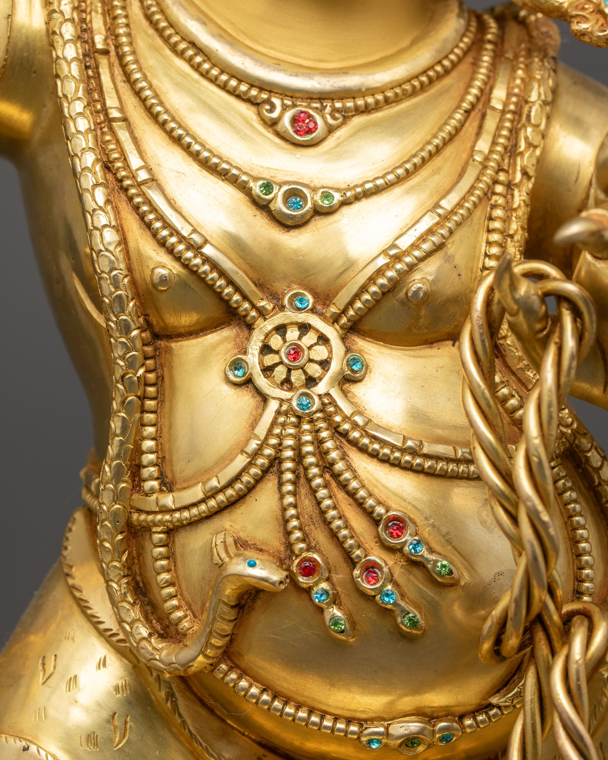 Bodhisattva Vajrapani Statue | Wrathful Protector in Copper