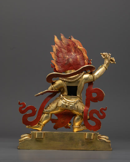 Nepalese Vajrapani Statue | Handcrafted Wrathful Figurine