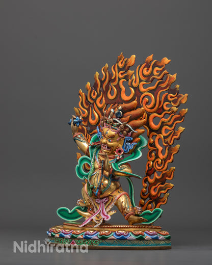 Hand-Carved Vajrapani Statue | Nepal Handmade Buddhist Art