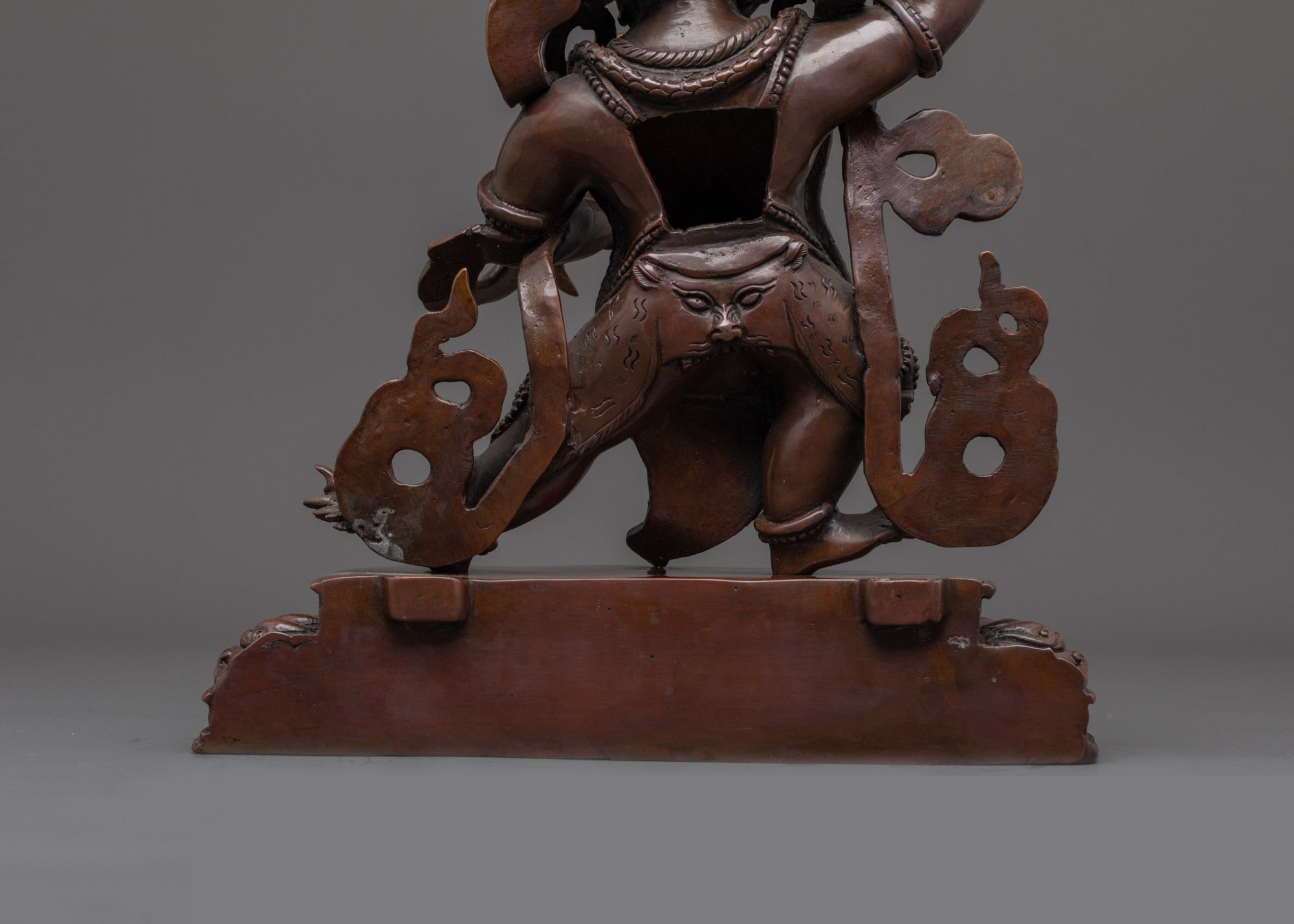 Oxidized Bodhisattva Vajrapani Statue | Buddhist Protector Deity