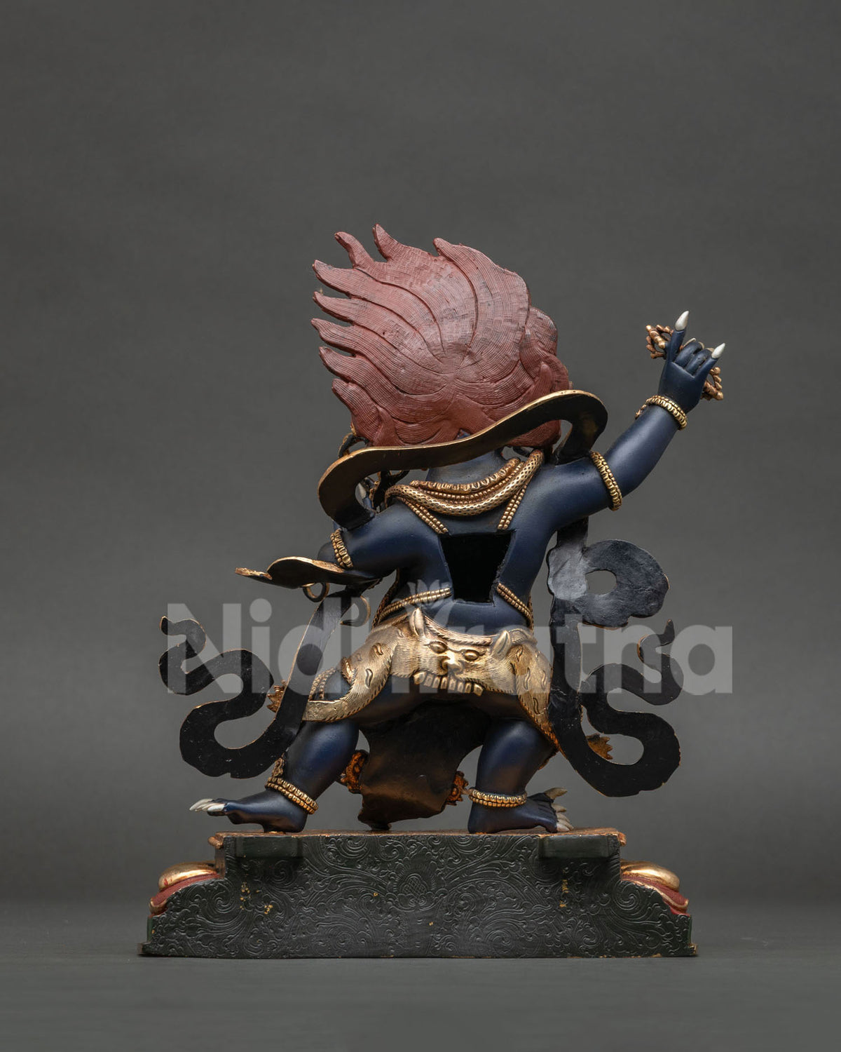 Powerful Vajrapani Statue - Wrathful Dharma Guardian Figurine