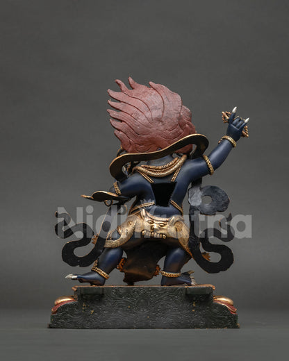 Powerful Vajrapani Statue - Wrathful Dharma Guardian Figurine