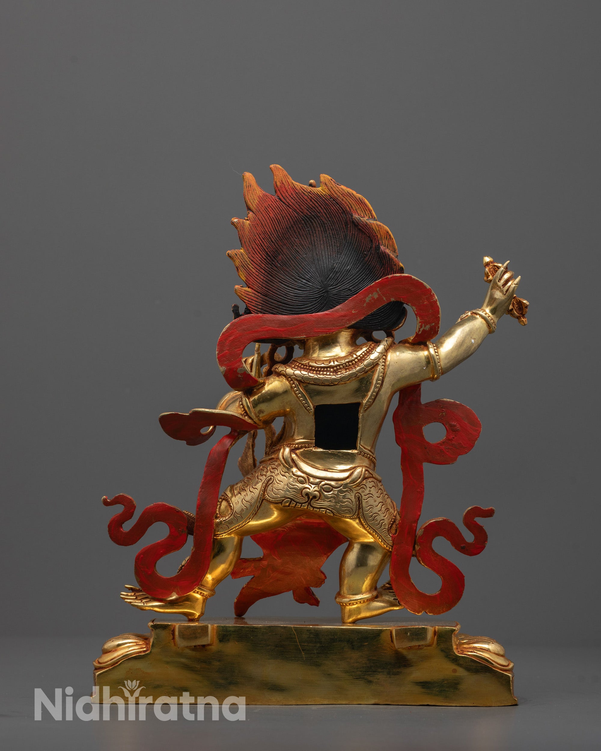 Fearsome Vajra-Wielding Vajrapani Statue | Symbol of Divine Power