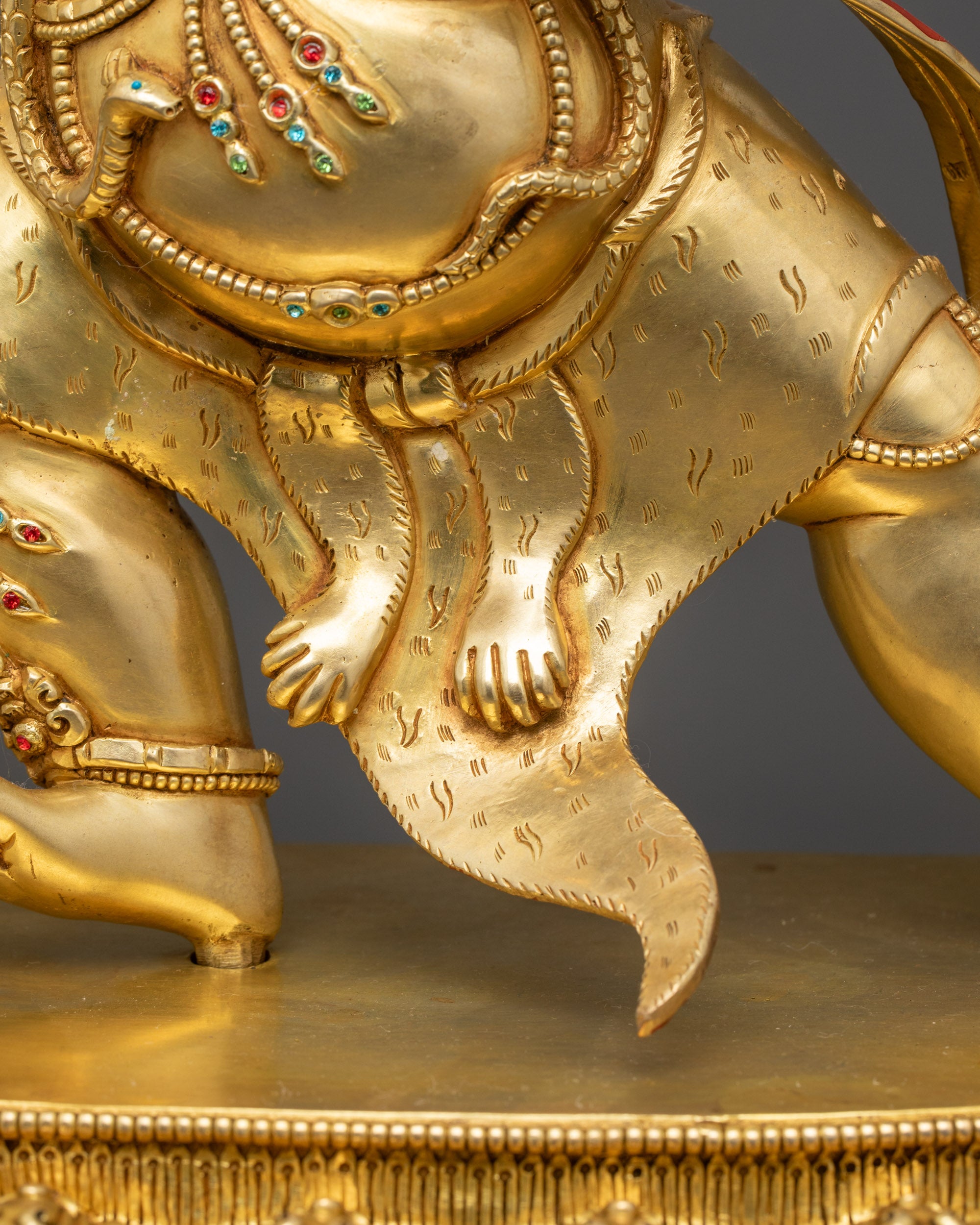 Bodhisattva Vajrapani Statue | Wrathful Protector in Copper