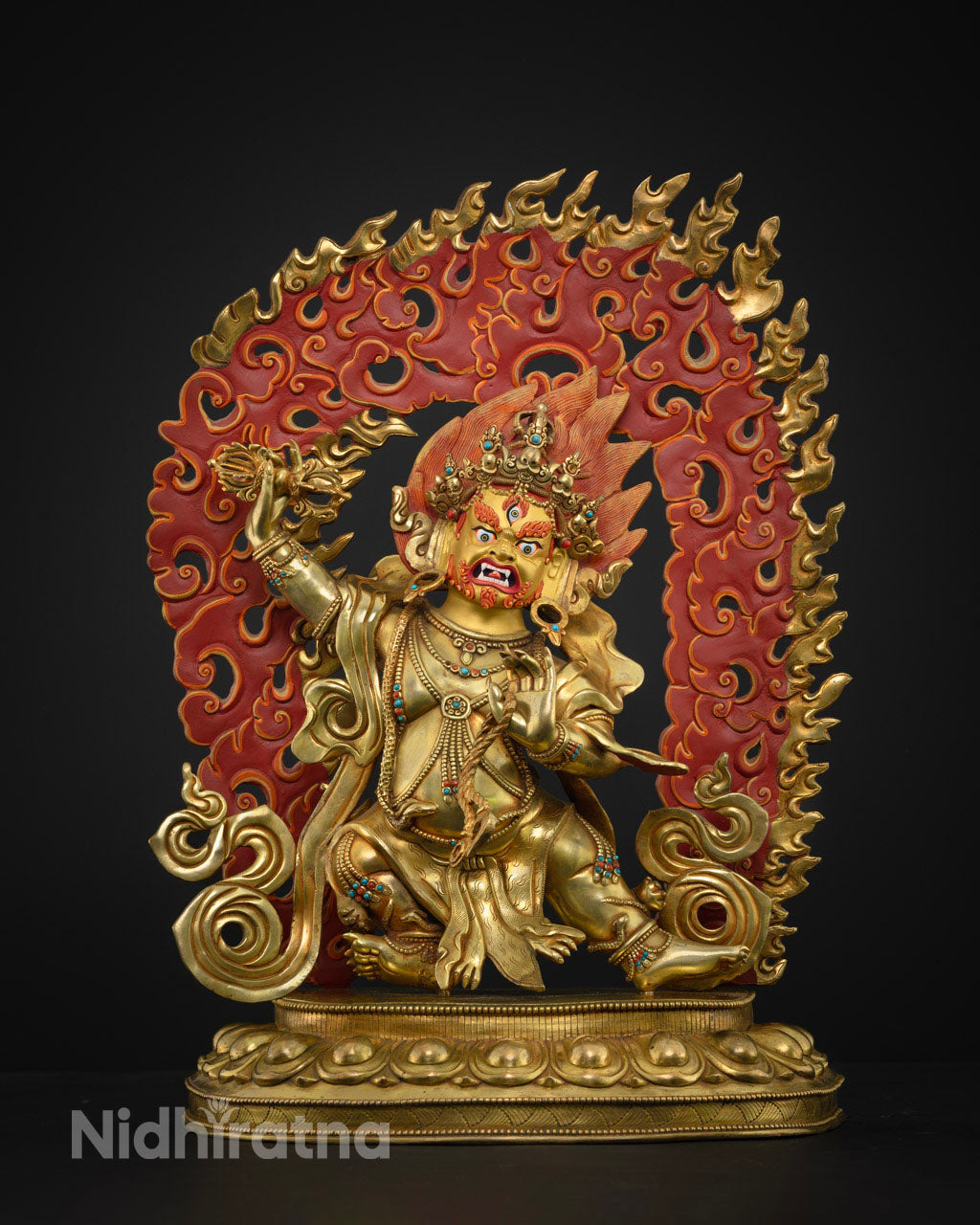 Vajrapani Bodhisattva Statue for Ritual and Meditation