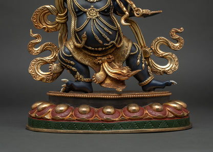 Powerful Vajrapani Statue - Wrathful Dharma Guardian Figurine