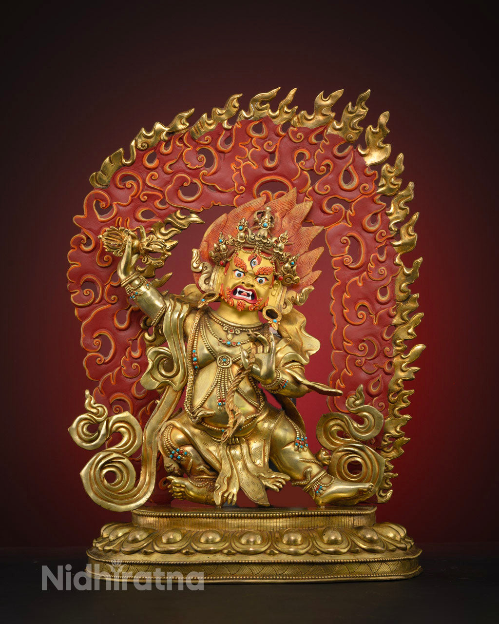 Vajrapani Bodhisattva Statue for Ritual and Meditation