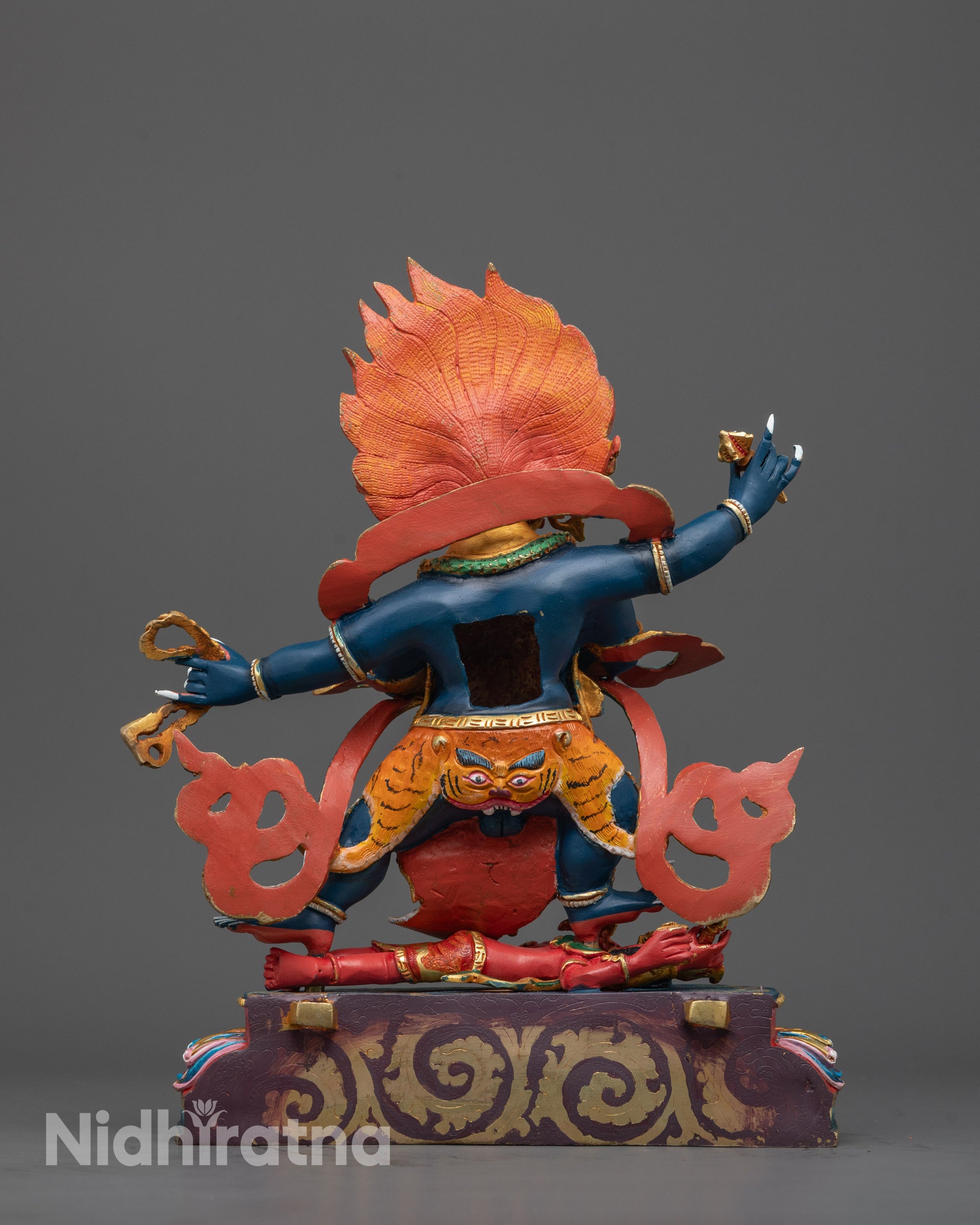 Nepalese Four-Armed Vajrapani Sculpture | Spiritual Power Deity