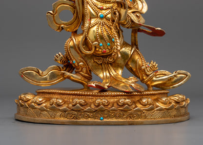 Nepal Hand-Carved Vajrapani Statue | Embodiment of Strength