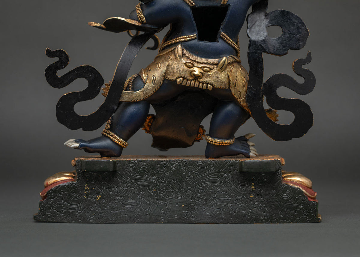 Powerful Vajrapani Statue - Wrathful Dharma Guardian Figurine