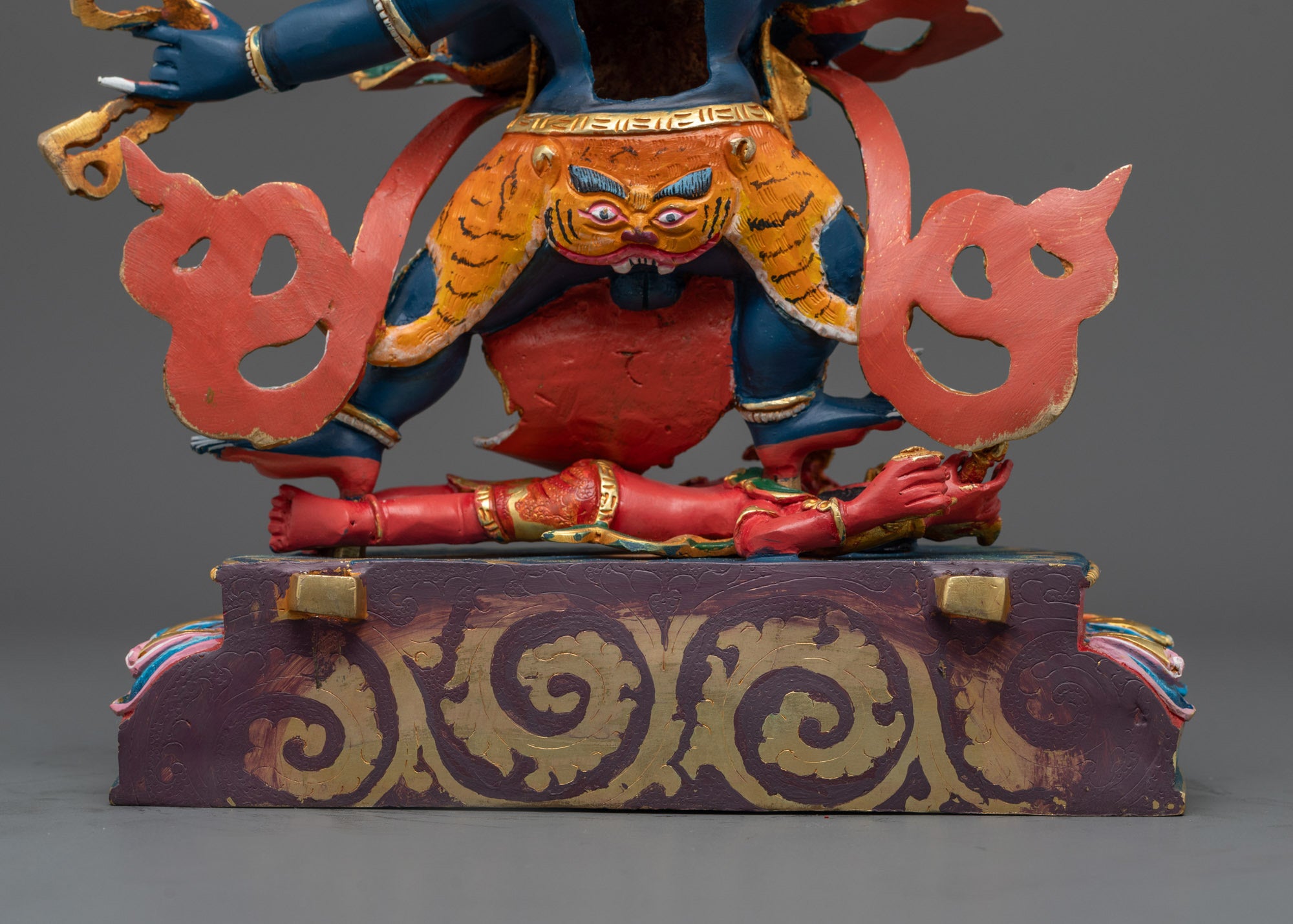 Nepalese Four-Armed Vajrapani Sculpture | Spiritual Power Deity