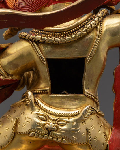Nepalese Vajrapani Statue | Handcrafted Wrathful Figurine