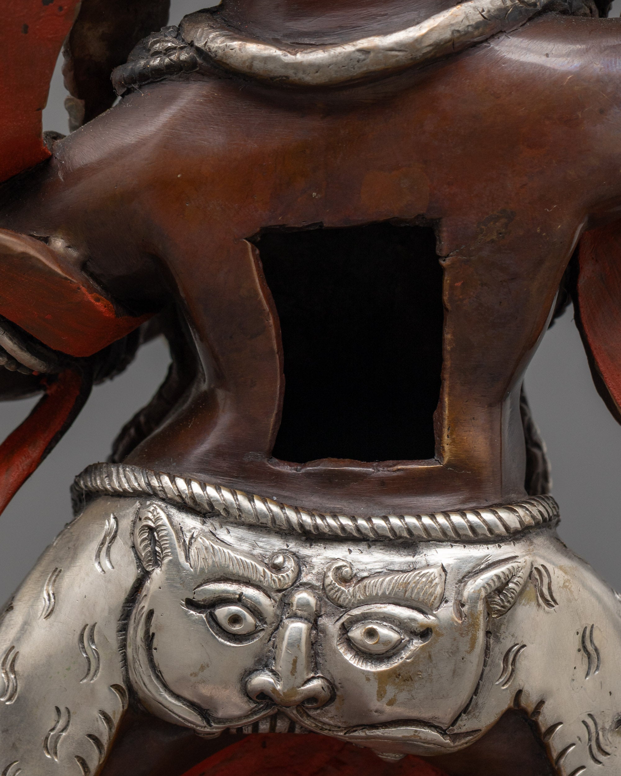 Fierce Vajrapani Statue | Handcrafted Oxidized Protector of the Dharma