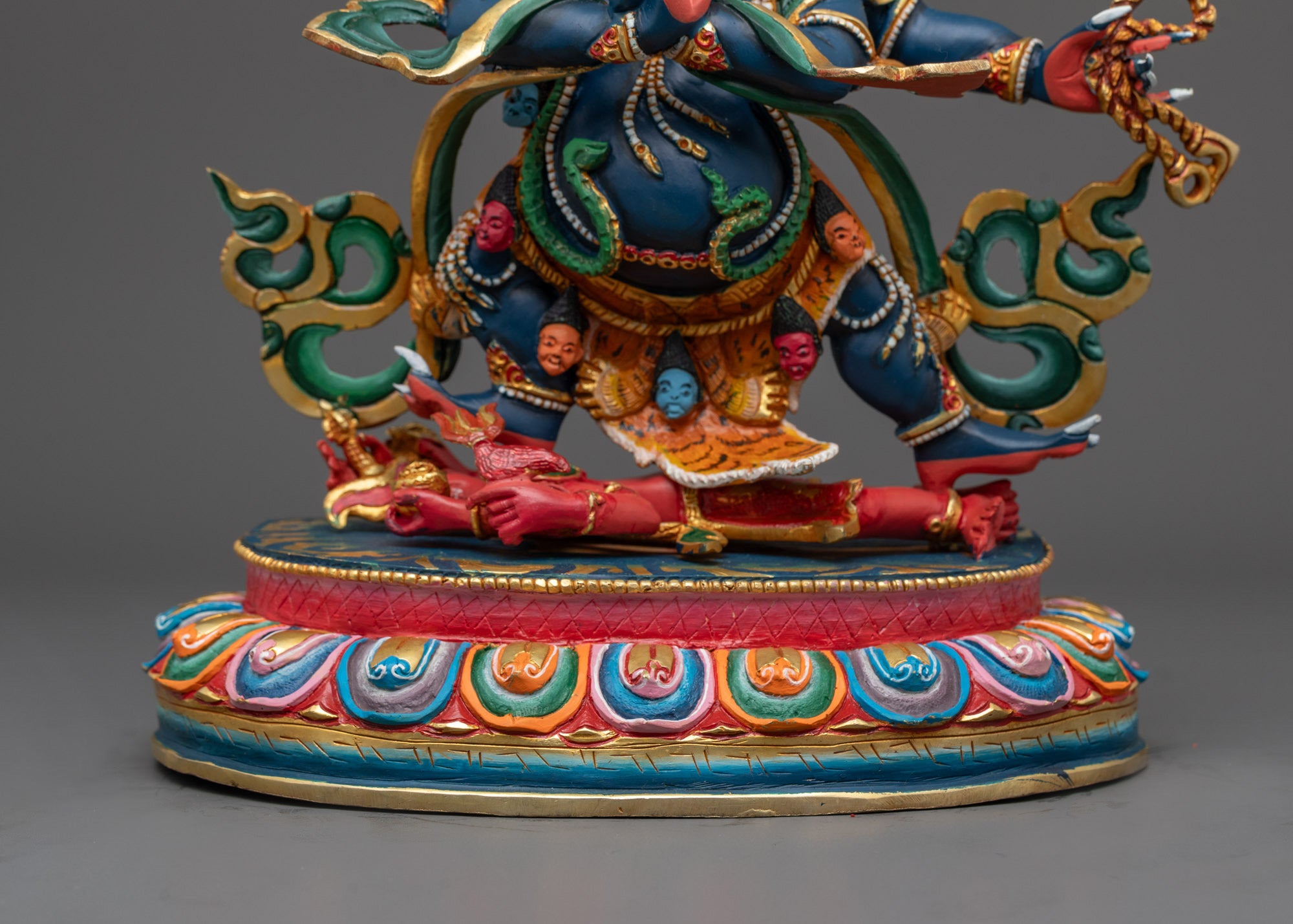 Nepalese Four-Armed Vajrapani Sculpture | Spiritual Power Deity