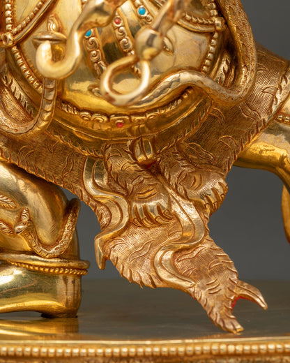 Vajrapani Statue | Large-Size Copper and Gold Gilded Buddhist Art