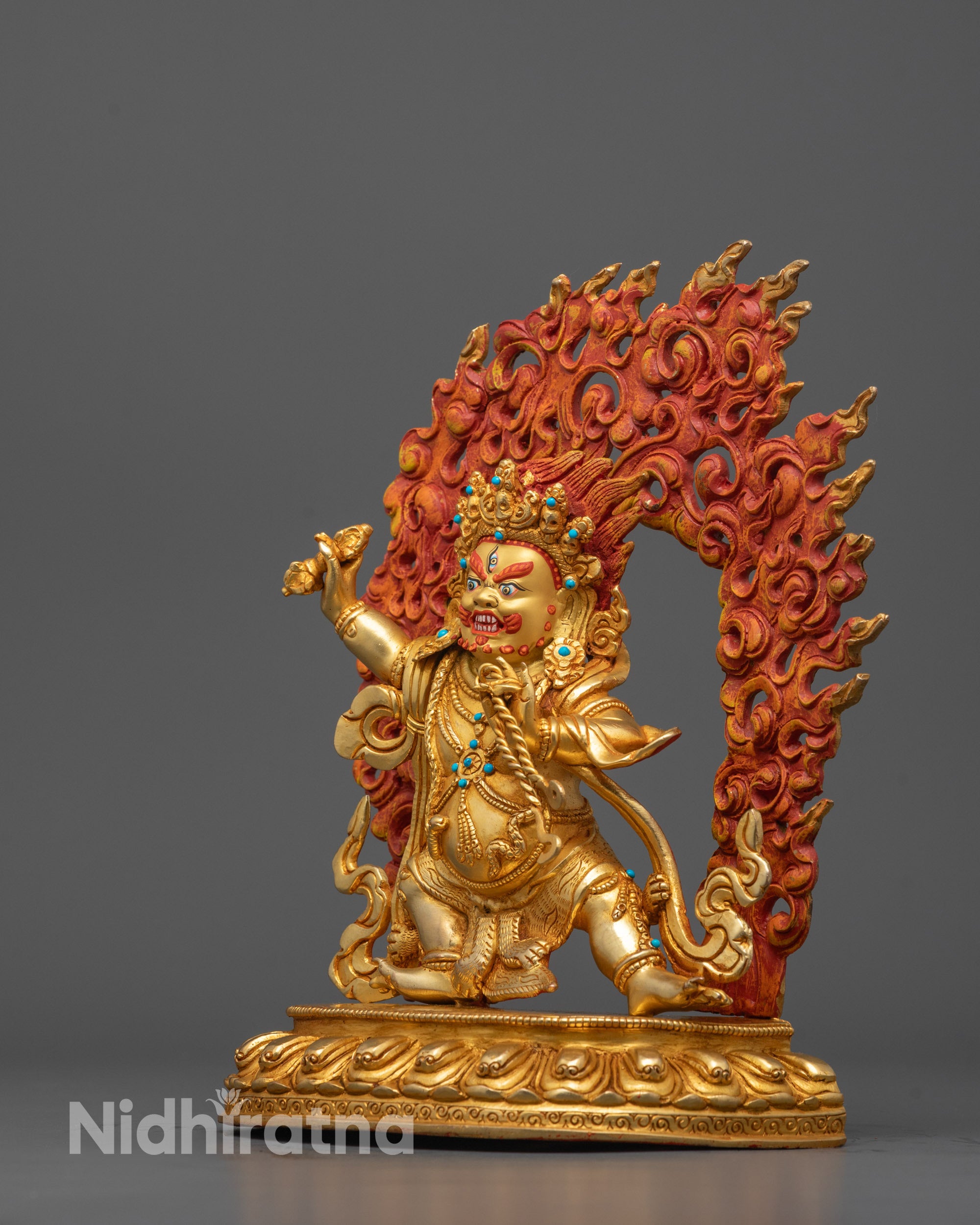 Fierce Vajrapani Statue from Nepal | Himalayan Buddhist Art