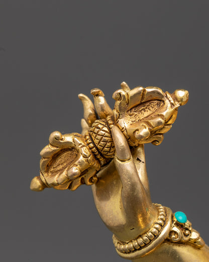 Nepalese Vajrapani Statue | Handcrafted Wrathful Figurine