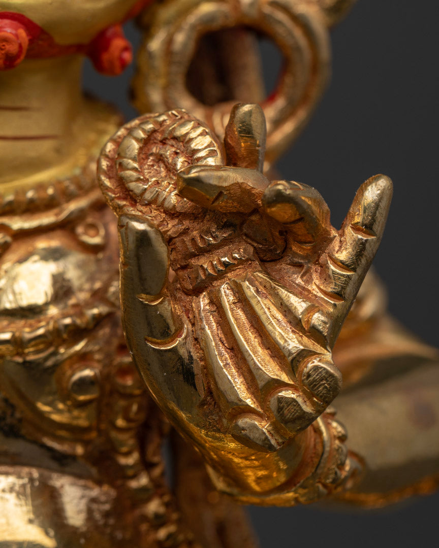 Vajrapani Sadhana Statue: Handcrafted Tibetan Art