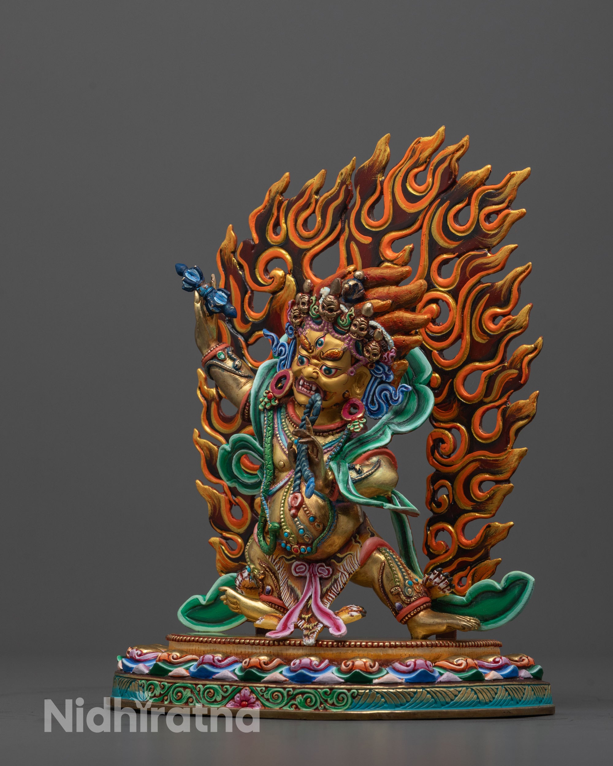 Fierce Vajrapani Statue for Protection | Himalayan Artwork