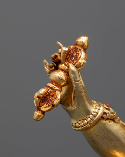 Fearsome Vajra-Wielding Vajrapani Statue | Symbol of Divine Power
