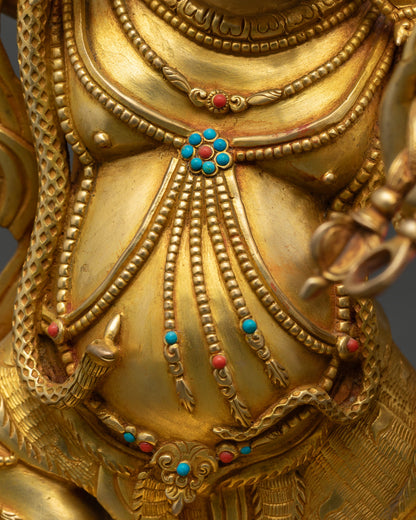 Vajrapani Statue | Powerful Vajra-Wielding Deity Sculpture