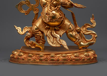 Vajrapani Bodhisattva holding vajra and lasso symbolizing power and compassion
