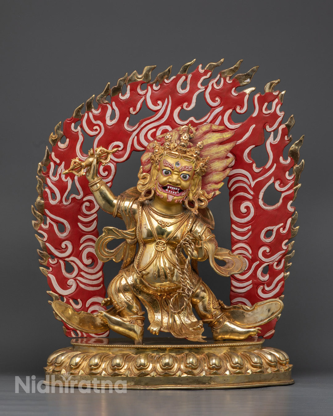 Vajrapani Statue | Gold Gilded Handmade Buddhist Decor