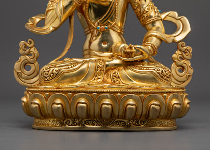 Vajrasattva Statue | Traditional Nepalese Buddhist Sculpture