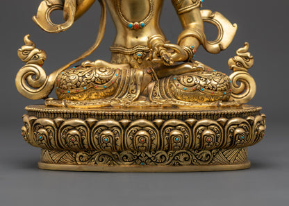 Sacred Vajrasattva Statue | Handcrafted in Patan, Nepal