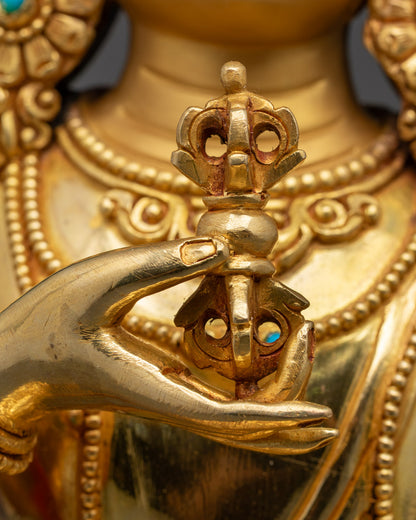 Vajrasattva Statue | Traditional Nepalese Buddhist Sculpture