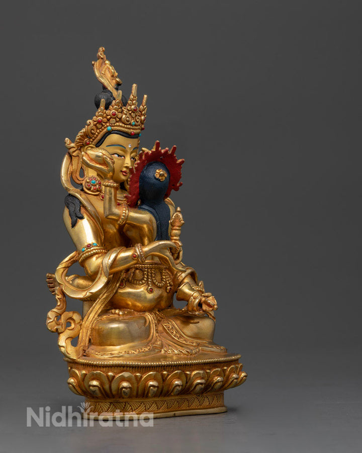 Vajrasattva Yab Yum Statue: A Tantric Symbol of Wisdom