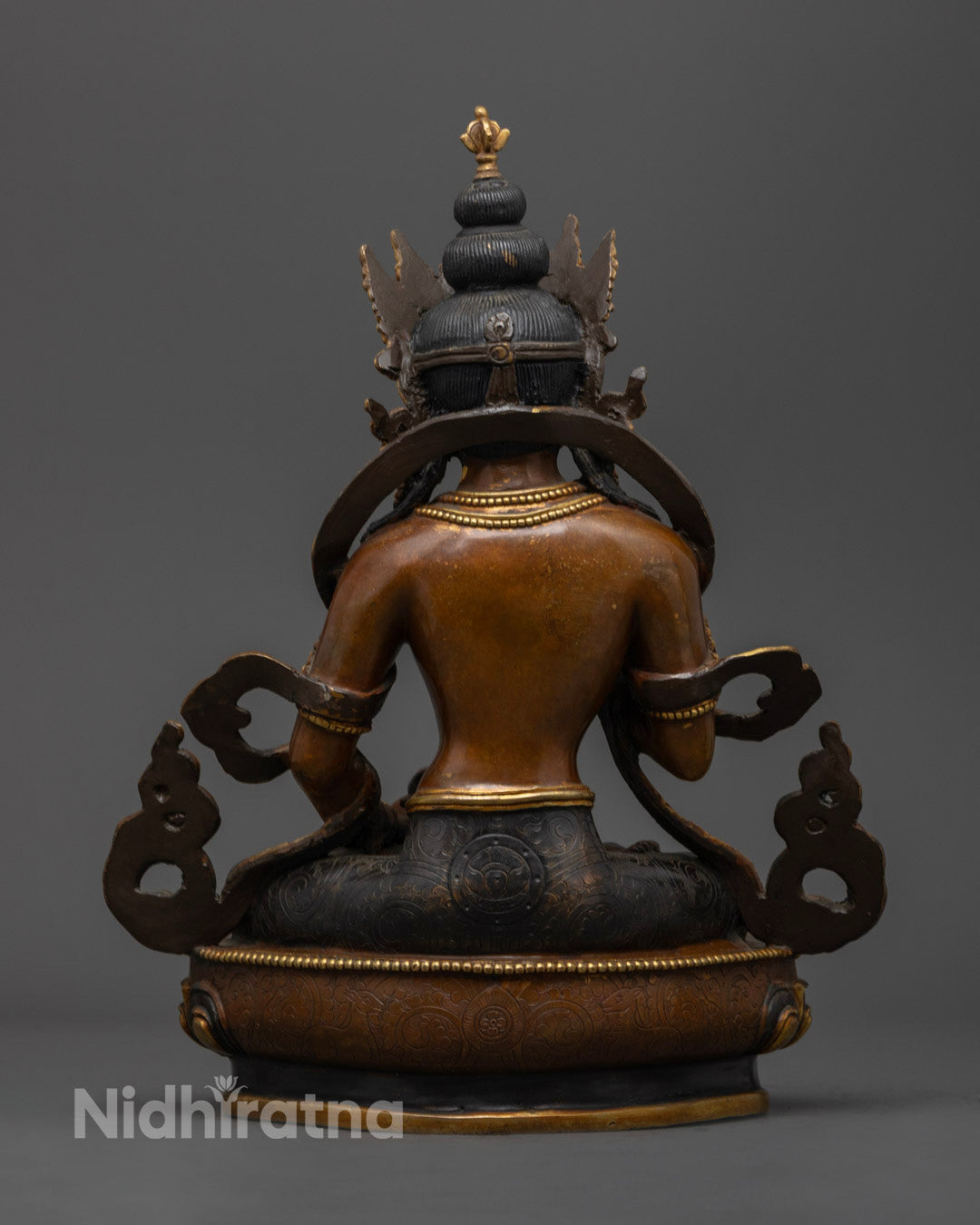 Oxidized Copper Vajrasattva Buddha Statue | Handcrafted in Nepal