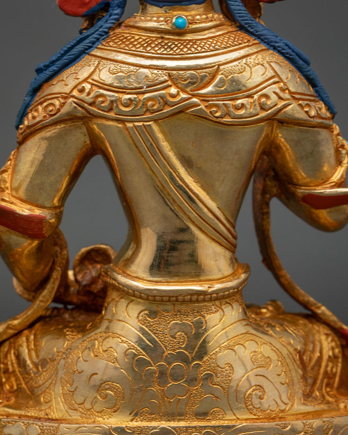 24K Gold Gilded Vajrasattva Statue | Handcrafted in Nepal