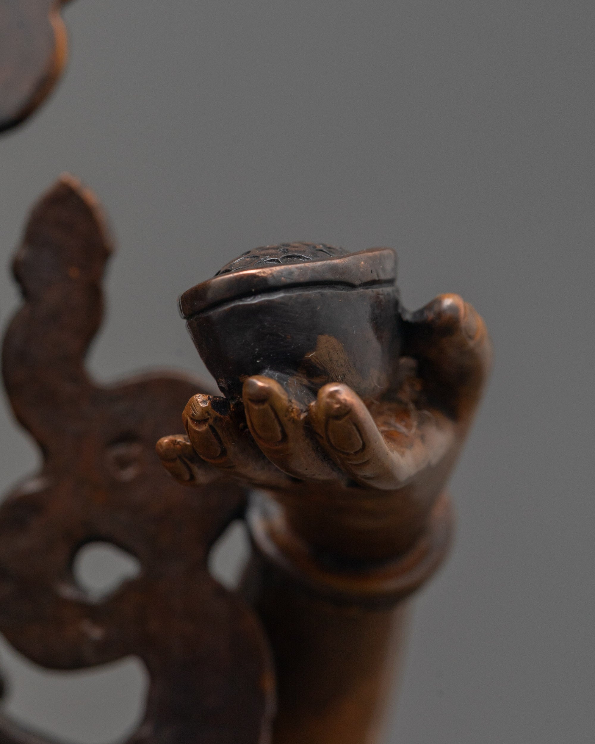 Oxidized Vajrasattva Union Statue | Artwork Featuring Divine Consort
