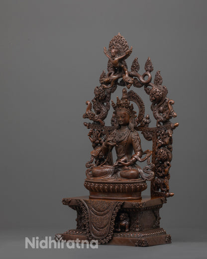 Buddhist Vajrasattva Statue | Handmade Enlightenment Deity