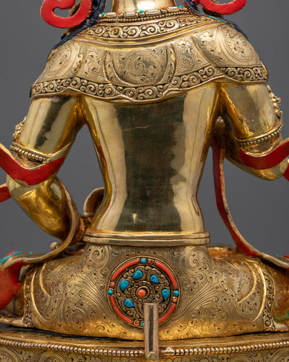 Vajra Hero Dorje Sempa Statue | Handcrafted Tibetan Buddhist Sculpture