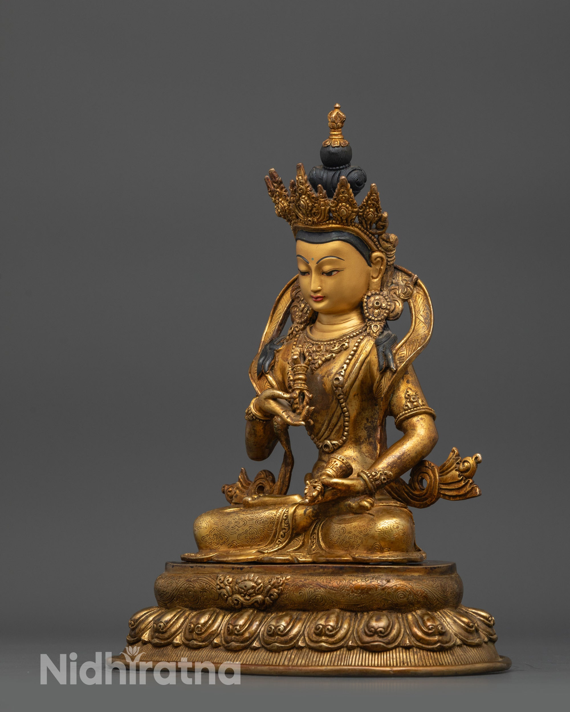 Handcrafted Vajrasattva Sculpture | Himalayan Buddhist Deity for Altar