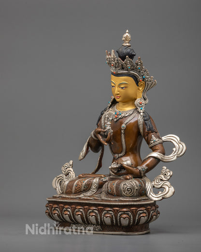 Handmade Vajrasattva Sculpture | Nepalese Buddhist Art