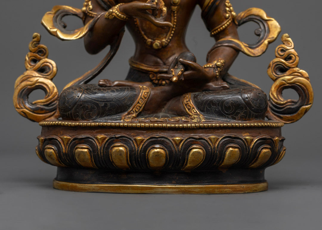 Oxidized Copper Vajrasattva Buddha Statue | Handcrafted in Nepal