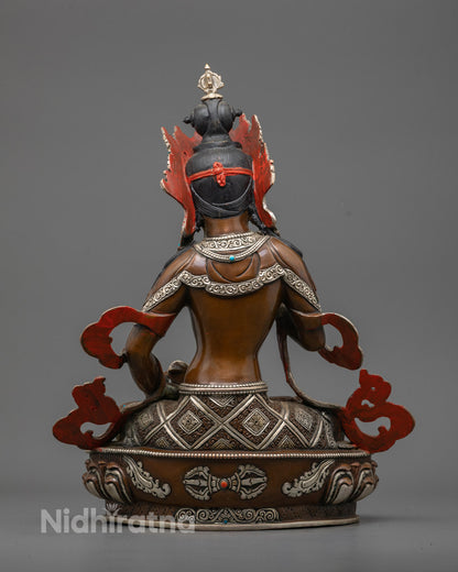 Handmade Vajrasattva Sculpture | Nepalese Buddhist Art