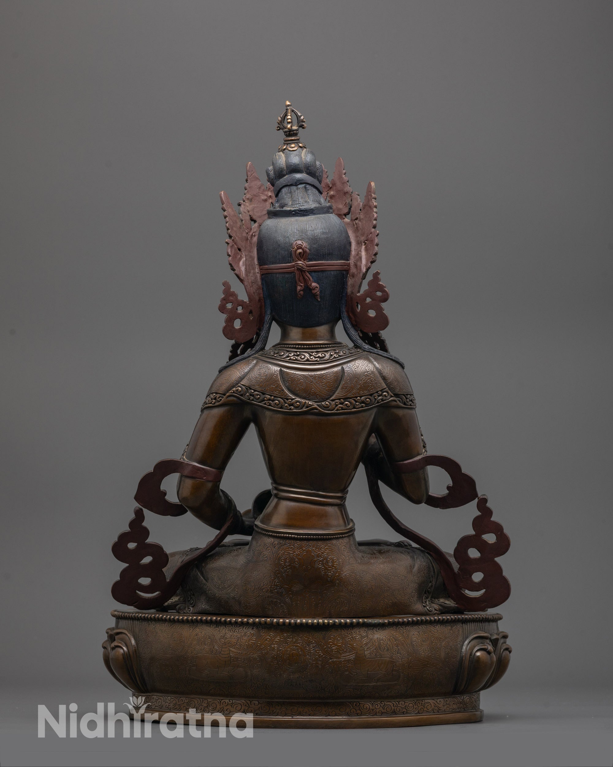 Tibetan Vajrasattva Statue | Nepalese Buddhist Purification Figure