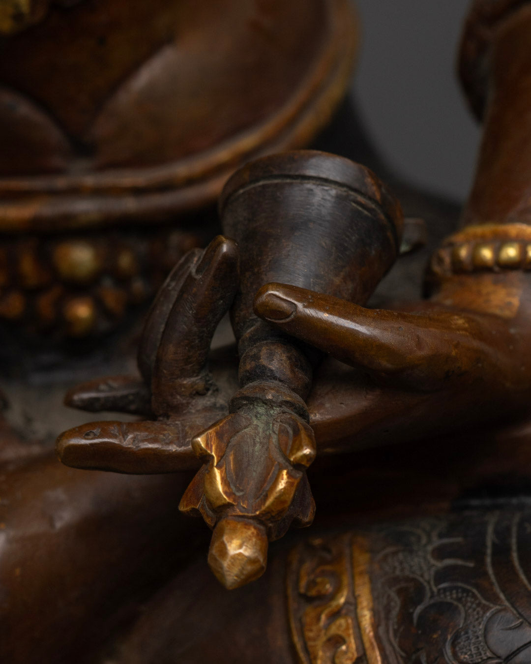 Oxidized Copper Vajrasattva Buddha Statue | Handcrafted in Nepal