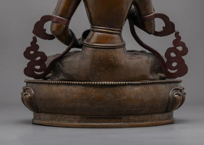 Tibetan Vajrasattva Statue | Nepalese Buddhist Purification Figure