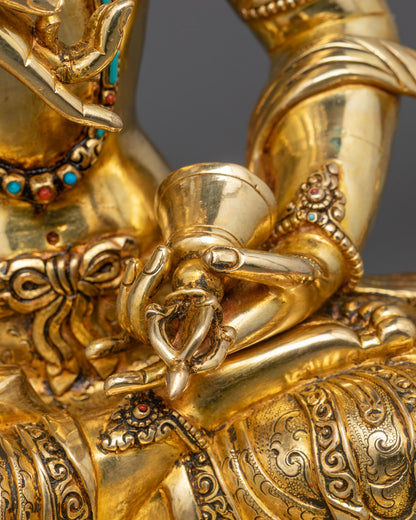 Vajra Hero Dorje Sempa Statue | Handcrafted Tibetan Buddhist Sculpture