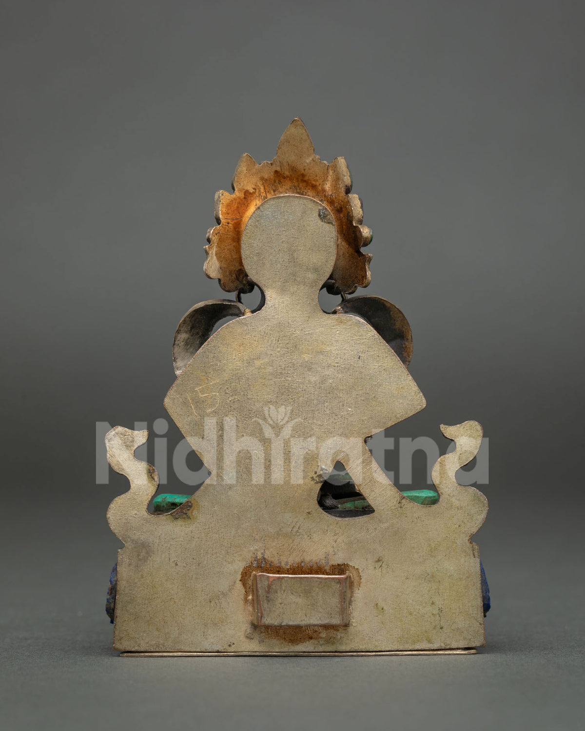 Turquoise Vajrasattva Statue | Traditional Nepalese Craftsmanship