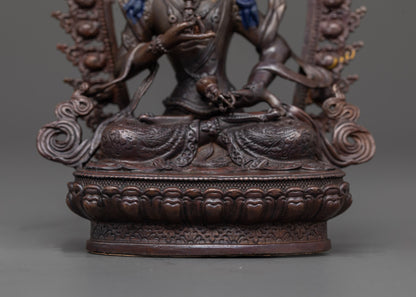 Precision Crafted Vajrasattva Figurine | Detailed Sculpture for Altar