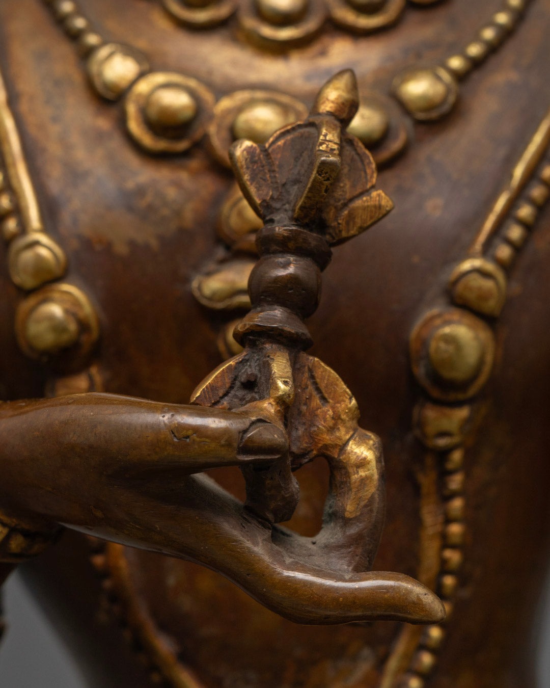 Oxidized Copper Vajrasattva Buddha Statue | Handcrafted in Nepal