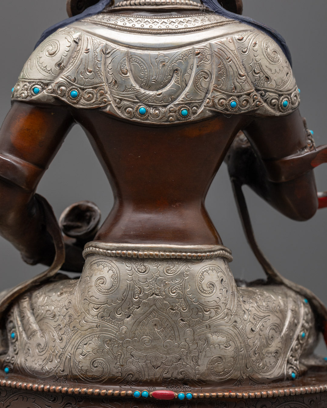 Nepalese Oxidized Copper Vajrasattva Statue